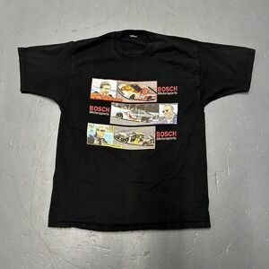 Vintage 90s NASCAR Stihl Bosch motorsports double sided graphic racing tShirt